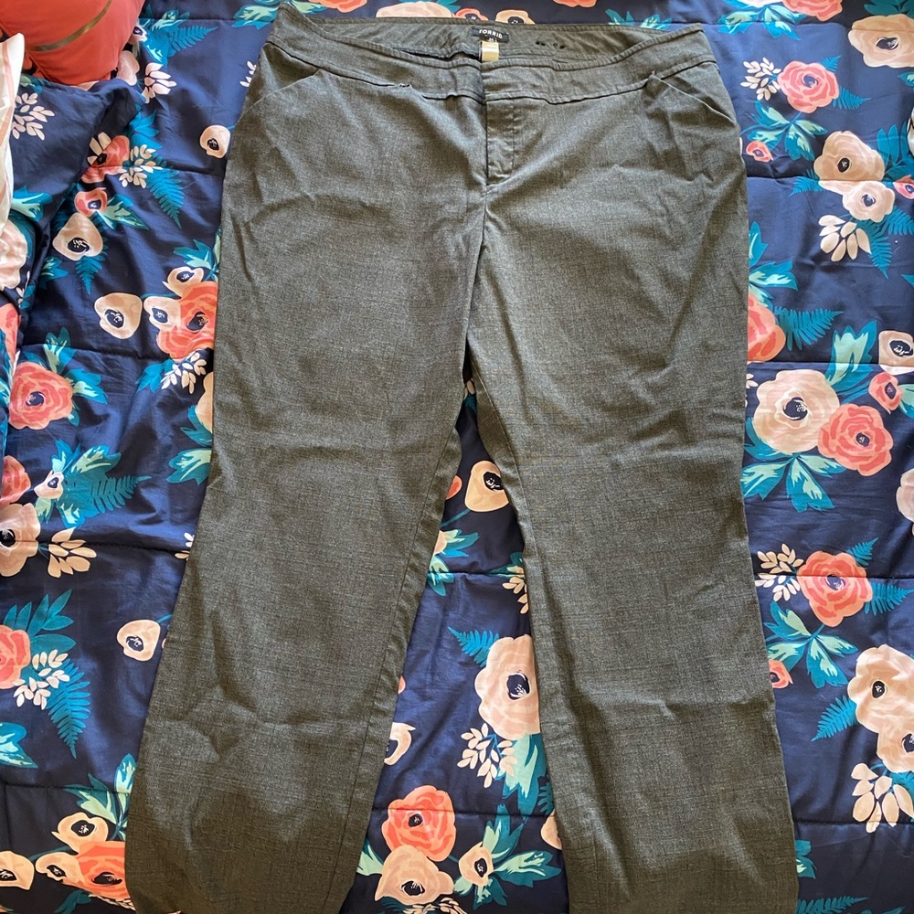 Torrid Charcoal Boot Cut Dress Pants